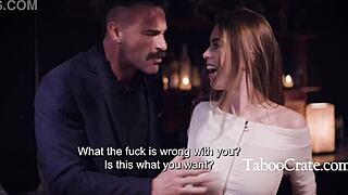 Pushy Teen Bartender Seduces Married Hotelier Outdoors