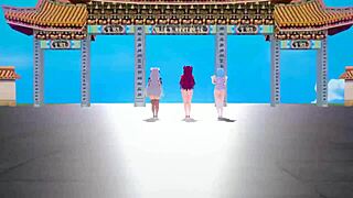 Virtual YouTubers celebrate Chinese New Year in MMD