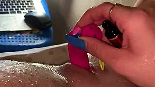 Watch Lilred squirt like a fountain and break her laptop on live webcam?