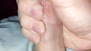 Damn, messy edging with throbbing cock explosion!