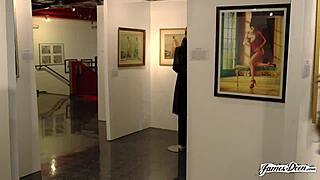 Riley Reid as hot tour guide gets roughly fucked by security guard James Deen in missionary and cowgirl