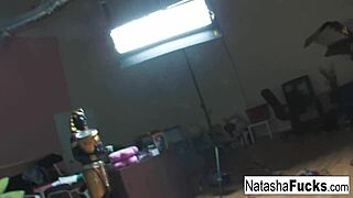 i'm natasha nice, givin my fans a halloween solo, masturabtin my big tits and pussy all nude for you