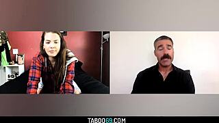 The troubled student Keisha Grey performs a sexy cam show for her mentor, masturbating with dildo until she cums.