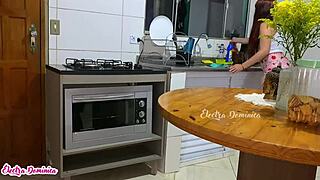 Horny for maid's big ass