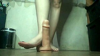 She bends over for cum on face compilation.