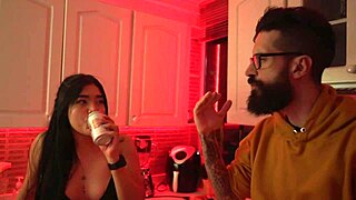 beauty colombian seduces cipriani in the kitchen for a blowjob