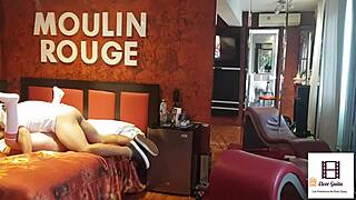 Peruvian couple in team jersey plays a wild game at hotel