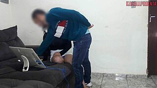 i feel so naughty with that chubby repairman in my lonely home