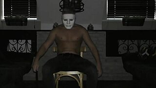 jayson pisses on witch lara frost in bdsm halloween fun