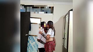 Desi Professor Fucks Student Doggystyle For Shaved Pussy