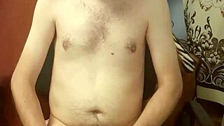 Intense solo masturbation builds to explosive cumshot orgasm