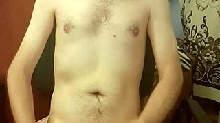 Intense solo masturbation builds to explosive cumshot orgasm