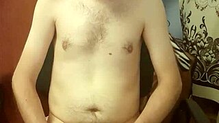 Intense solo masturbation builds to explosive cumshot orgasm