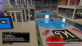 3D POOL THREESOME unfolds in water.