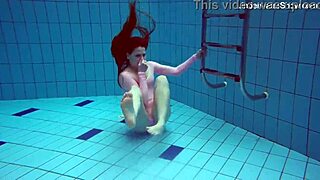 I'm Simonna, feeling so horny in this public pool underwater.