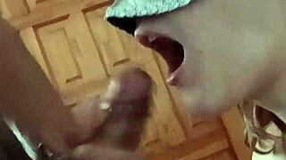 Man sucks cock while masturbating for cum in mouth