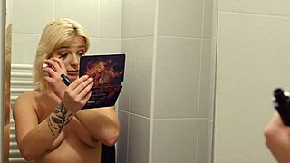 Look at this blonde teen naked in hidden spot