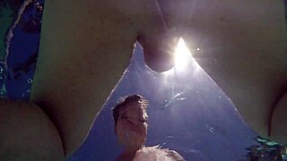 Gigi Breeze Enjoys A Relaxing Pool Session With Underwater Oral Fun