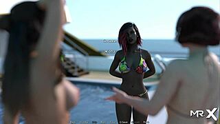 teen milf's pussy dripping during blowjob in waterworld e1 27