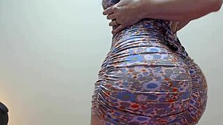 Dancing Mature Milf Twerks Big Ass in Sheer Webcam Show