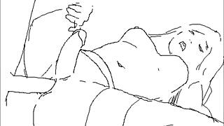 Anime futanari doodles in hentai