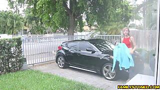 MALINA MARS SUCKS STEPDADDY'S BIG COCK