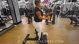 After the gym, I met my husband's friend and things got interesting at home.