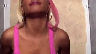 blonde busty babe twerking ass in doggy 😏