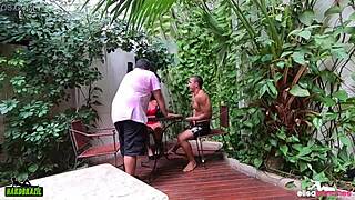 Delinquent babe bent over for spanking and doggystyle