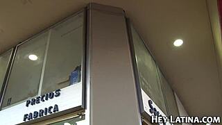 a guy picks up a latina woman in public for a casual encounter