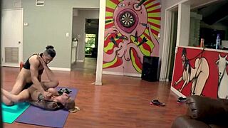 karma gives bruno a massage then ties her up