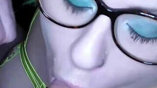 British Amateurs in Rough Blowbang Bukkake Party