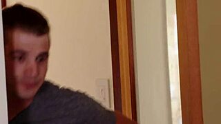 i watch hot milf fuck young stepson while dad's out, giving handjob and deepthroat