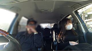 innocent asian girl confesses exposure fetish during drive, leading to sudden car sex