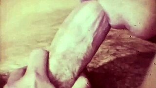 vintage flatmate cheats on boyfriend, fucks friend with hairy beaver