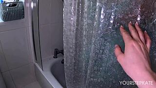 Surprise Blowjob for Stepson After Shower