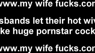 Wife Explores Femdom Blowjob in Bedroom BDSM