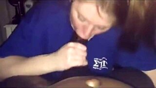 succulent samantha deepthroats big black cock in sloppy interracial blowjob session