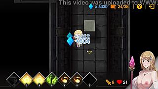 Blonde Teen Virgin Sally Bends Over for Doggystyle Creampie in Dungeon