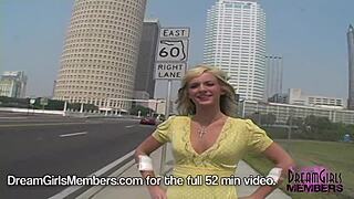 Blonde Tanned Girl Takes Insanely Risky Public Flashing And Masturbation Outdoors