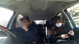 innocent asian girl confesses exposure fetish during drive, leading to sudden car sex