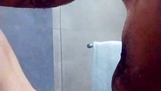 horny girlfriend gets doggystyle in shower