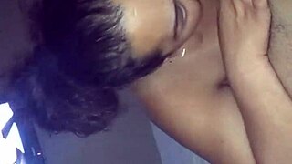 Chubby girl blows monster cock for 420 smoke in retro style! 😈🚬