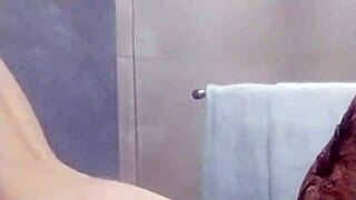 horny girlfriend gets doggystyle in shower