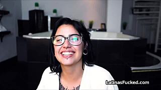 want to see this slutty tattooed latina babe having hard fun?