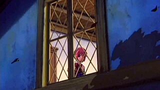 Asian teen superhero rides big cock in anime