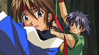 Asian teen superhero rides big cock in anime