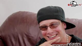 Cute british teen fucks for cum