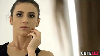 Hot Black Lingerie And Panties In Mouth Bring Lesbian To Orgasm