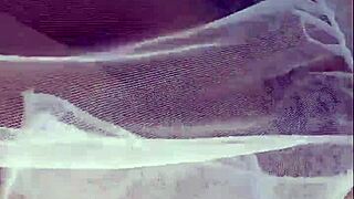 Naughty crossdressing slut flashes on beach